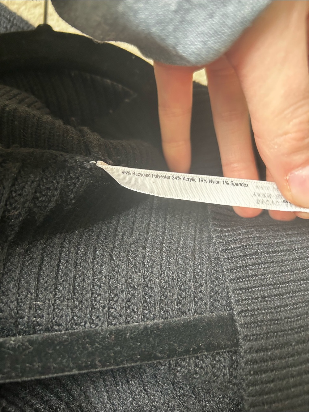 Soma Black Ribbed Open Cardigan - Picture 6 of 6